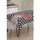 Realhomes Masa33 Fashion Girl Dijital Baskılı 3D 120x140 cm Masa Örtüsü