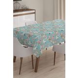 Realhomes Masa52 Modern Kuş Temalı Dijital Baskılı 3D 120x140 cm Masa Örtüsü