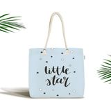RealHomes Mavi Zeminde Little Star Tasarımlı Bebek Çantası