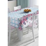 RealHomes Modern Kuş Desenli Dijital Baskılı 3d Masa Örtüsü, Masa-Real38-140x140cm