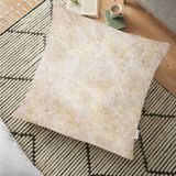 RealHomes Modern Pudra Renkli Dijital Baskılı Dekoratif 70x70 cm Yer Minderi
