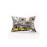 RealHomes Modern Şehir Resimli Dijital Baskılı Dekoratif Dikdörtgen Yastık Kırlent Kılıfı