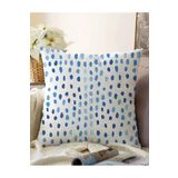 RealHomes Modern Su Damlası Desenli Çift Taraflı Dijital Baskılı Raşel Örme Yastık Kılıfı, Sonil-K2314-43x43cm