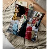RealHomes Osmanlı Hanımları Temalı Dijital Baskılı 70x70 cm Yer Minderi