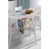 RealHomes Özel Tasarım 3d Dijital Baskılı Masa Örtüsü, Masa-54-140x140cm