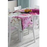 RealHomes Özel Tasarım 3d Dijital Baskılı Masa Örtüsü, Masa-91-140x140cm