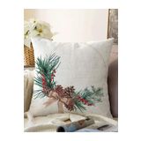 RealHomes Özel Tasarım Christmas Temalı Dijital Baskılı Modern Raşel Örme Yastık Kırlent Kılıfı, Sonil-K10177-43x43cm