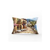 RealHomes Özel Tasarım Dijital Baskılı Modern Dikdörtgen Yastık Kırlent Kılıfı, Rh-Dik-k1562-35x55