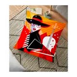 RealHomes Özel Tasarım Fashion Girl Dijital Baskılı Dekoratif 70x70 cm Yer Minderi