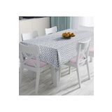 RealHomes Özel Tasarım Gri Ikat Desenli Dijital Baskılı Masa Örtüsü, Masa-5116gri-140x140cm