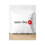 RealHomes Özel Tasarım Yalanı Geç Dijital Baskılı Dekoratif Süet Yastık Kırlent Kılıfı