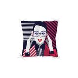 RealHomes P3360 Pop Art Mujer Elegante Tasarımlı Dijital Baskılı Pofidik Sandalye Minderi
