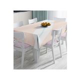 RealHomes Pembe Krem Gold Motifli Dijital Baskılı Masa Örtüsü, Masa-7006-90x90cm