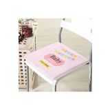 RealHomes Pembe Zemin Baby Shower Temalı Özel Tasarımlı Dijital Baskılı Çocuk Odası Fermuarlı Sandalye Minderi