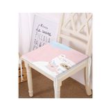 RealHomes Pembe Zeminde Anne Ve Yavru Ayı Baby Shower Dijital Baskılı Çocuk Odası Fermuarlı Sandalye Minderi, Frm-4802