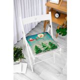 RealHomes Pofi-855 Christmas Temalı Dijital Baskılı Pofidik Sandalye Minderi
