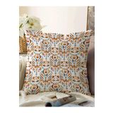 RealHomes Renkli Etnik Tasarımlı Dekoratif Raşel Örme Yastık Kırlent Kılıfı, Sonil-KRyl45-43x43cm
