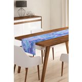 Realhomes RUNNER3765 Ebru Motifli Dijital Baskılı Modern Runner