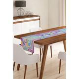 Realhomes RUNNER3865 Ebru Desenli Dijital Baskılı Modern Runner