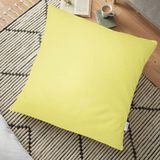 RealHomes Sarı Renkli Dijital Baskılı Dekoratif 70x70 cm Yer Minderi