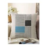RealHomes Soyut Tarzda Onedraw Çizimli Dijital Baskılı Modern Raşel Örme Yastık Kırlent Kılıfı, Sonil-K10283-43x43cm
