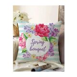 RealHomes Spring Bouquet Temalı Modern Çift Taraflı Dijital Baskılı Raşel Örme Yastık Kılıfı, Sonil-K2387-43x43cm