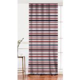RealHomes Tek Kanat Beyaz Zemınde Renkli Cizgi Detaylı Dijital Baskılı Fon Perde