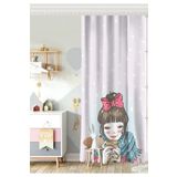 RealHomes Tek Kanat Fashion Girl Dijital Baskılı Modern Çocuk Odası Fon Perde, Rh-CPerdeTek-587-140x260