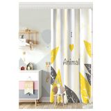 RealHomes Tek Kanat I Love Animals Tasarımlı Çocuk Odası Fon Perde