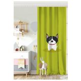 RealHomes Tek Kanat Köpek Desenli Dijital Baskılı Modern Çocuk Odası Fon Perde, Rh-CPerdeTek-4870-140x200