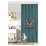RealHomes Tek Kanat Köpek Desenli Dijital Baskılı Modern Çocuk Odası Fon Perde, Rh-CPerdeTek-4879-140x200