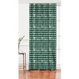RealHomes Tek Kanat Koyu Yeşil Geometrik Kare Motifli Dijital Baskılı Fon Perde, Rh-PerdeTek-5236koyuyesil-140x200cm
