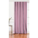 RealHomes Tek Kanat Pembe Mavi Düz Çizgiler Özel Tasarım Dijital Baskılı Fon Perde