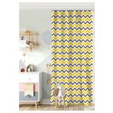 RealHomes Tek Kanat Zigzag Desen Dijital Baskılı Çocuk Odası Fon Perde, Rh-CPerdeTek-754-140x200