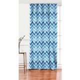 RealHomes Tek Kanat Zigzag Desen Dijital Baskılı Salon Fon Perdesi, Rh-PerdeTek-772-140x260