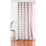 RealHomes Tek Kanat Zigzag Desenli Dijital Baskılı 3d Salon Fon Perdesi, Rh-PerdeTek-real28-140x260