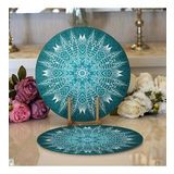 RealHomes Weave Mandala Desenli Modern 2 1 Yuvarlak Servis Altlığı Supla
