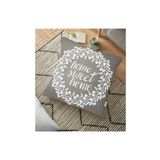 RealHomes YER-310 Home Sweet Home Dijital Baskılı Dekoratif 70x70 cm Yer Minderi