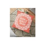 RealHomes YER-505 Home Sweet Home Dijital Baskılı Dekoratif 70x70 cm Yer Minderi