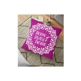 RealHomes YER-506 Home Sweet Home Dijital Baskılı Dekoratif 70x70 cm Yer Minderi