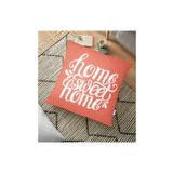 RealHomes YER-517 Home Sweet Home Dijital Baskılı Dekoratif 70x70 cm Yer Minderi