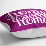 RealHomes YER-518 Home Sweet Home Dijital Baskılı Dekoratif 70x70 cm Yer Minderi