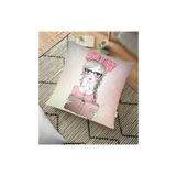 Realhomes YER-595 Fashion Girl Dijital Baskılı Modern 70x70 cm Yer Minderi