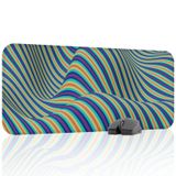 Realistik çizgi Gaming Mouse Pad Kauçuk Kaymaz Taban Mousepad (V4, 70x30 XL)