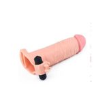 Realistik Titreşimli Uzatmalı Penis Kılıfı Halka