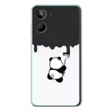Realme 10 4G Uyumlu Boyacı Panda Baskılı Silikon Kılıf