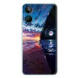 Realme 10 4G Uyumlu Deniz Günbatımı Baskılı Silikon Kılıf