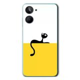 Realme 10 4G Uyumlu Dişi Kedi Baskılı Silikon Kılıf