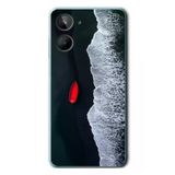 Realme 10 4G Uyumlu Kırmızı Tekne Yalnız Baskılı Silikon Kılıf
