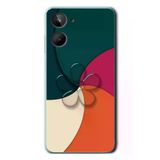 Realme 10 4G Uyumlu Modern Yonca Renkleri Baskılı Silikon Kılıf